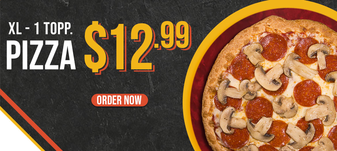 Pick-up Extra Large 1-Topping Pizza Deal $12.99